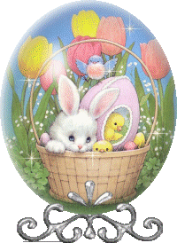 Gif animé Pâques lapin